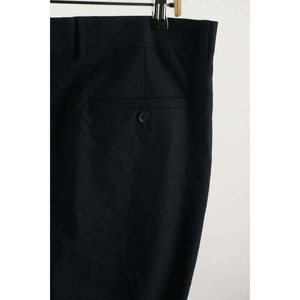 Kenneth Cole Techni-Cole Performance Twill Dress Pants Men's 36‎ x 34 Navy Blue
